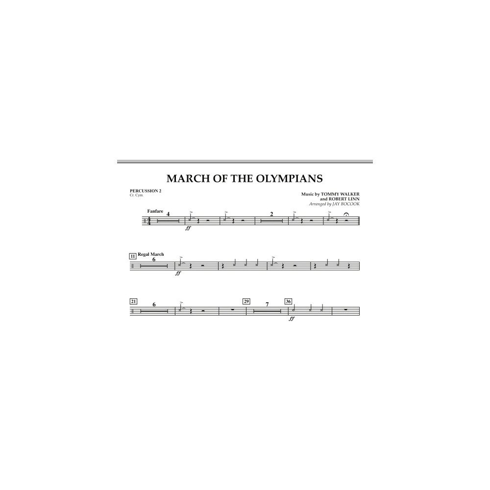 March Of The Olympians - Percussion 2