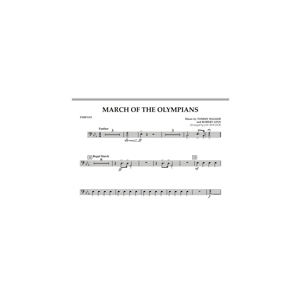 March Of The Olympians - Timpani