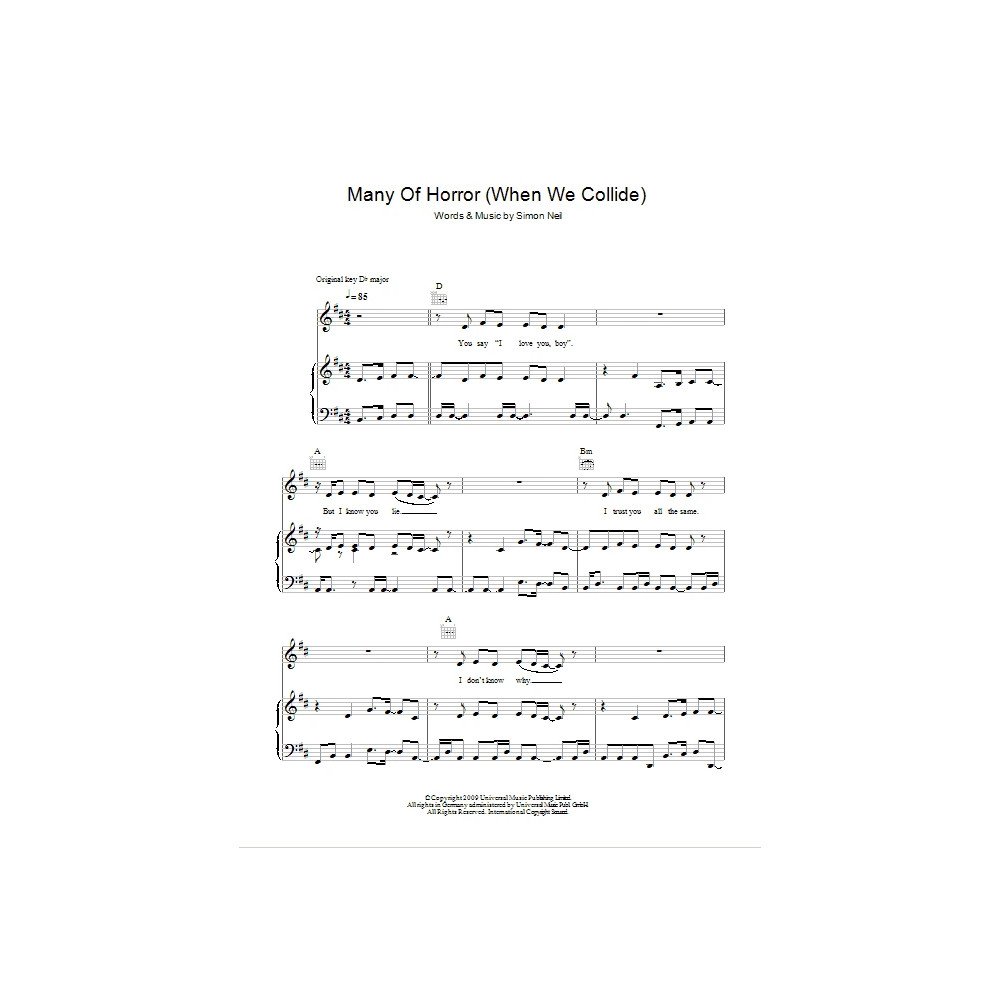 Many Of Horror (When We Collide)
