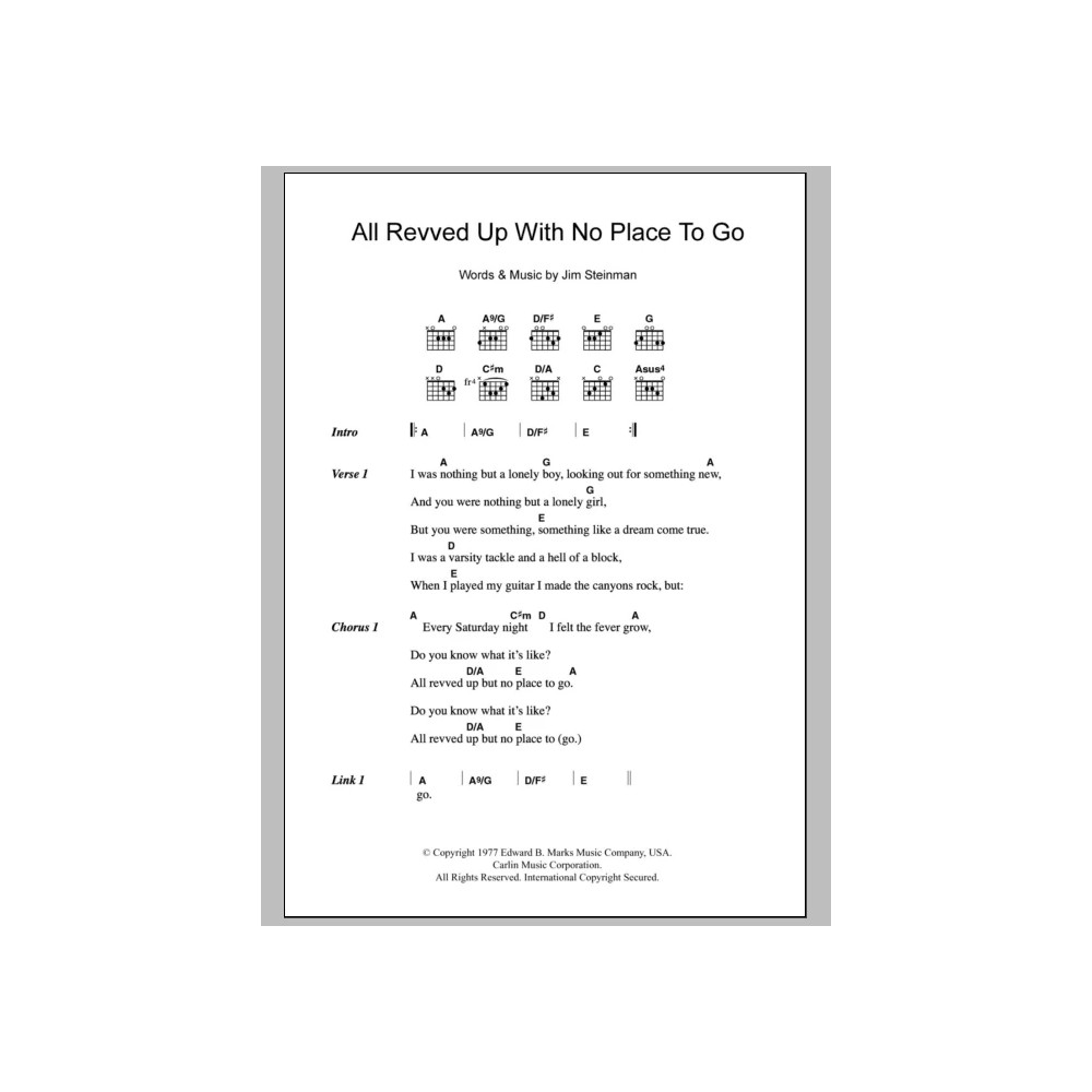 All Revved Up With No Place To Go