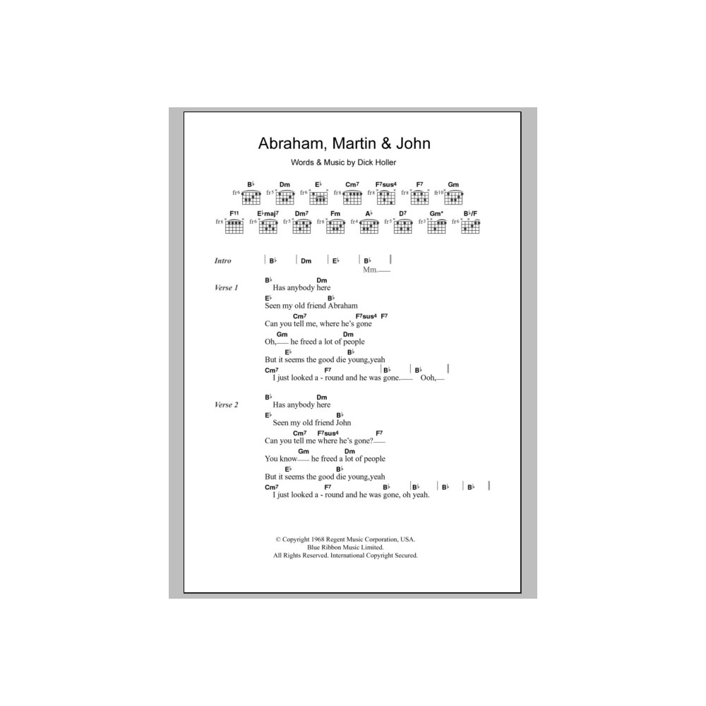 Abraham, Martin And John