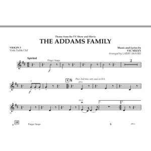 The Addams Family - Violin 3 (Viola Treble Clef)