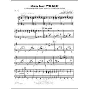 Music from Wicked - Piano