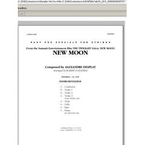 New Moon (The Meadow) - Conductor Score (Full Score)
