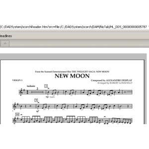 New Moon (The Meadow) - Violin 1