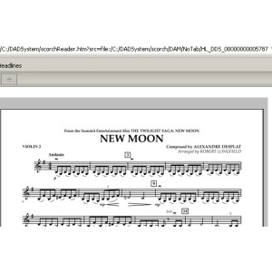 New Moon (The Meadow) - Violin 2