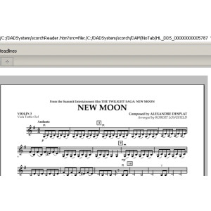 New Moon (The Meadow) - Violin 3 (Viola Treble Clef)