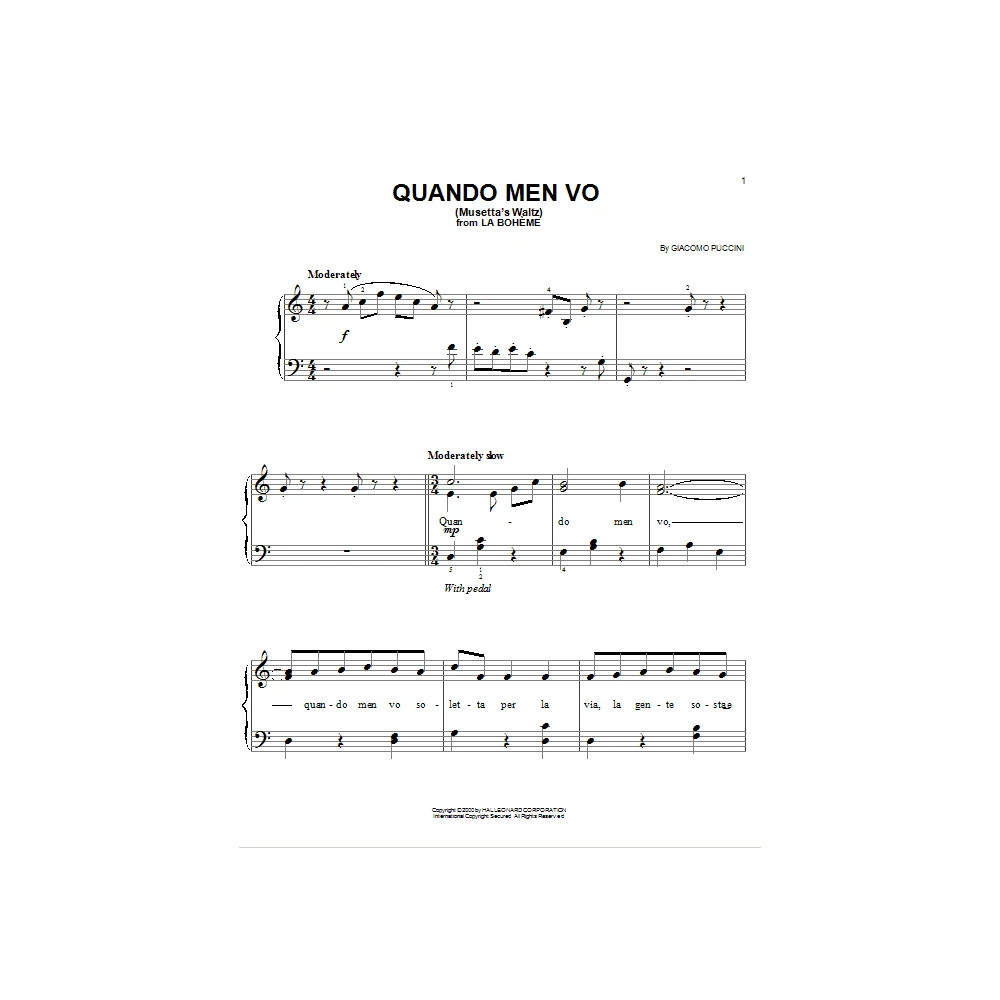 Quando Men Vo (Mussetta's Waltz)
