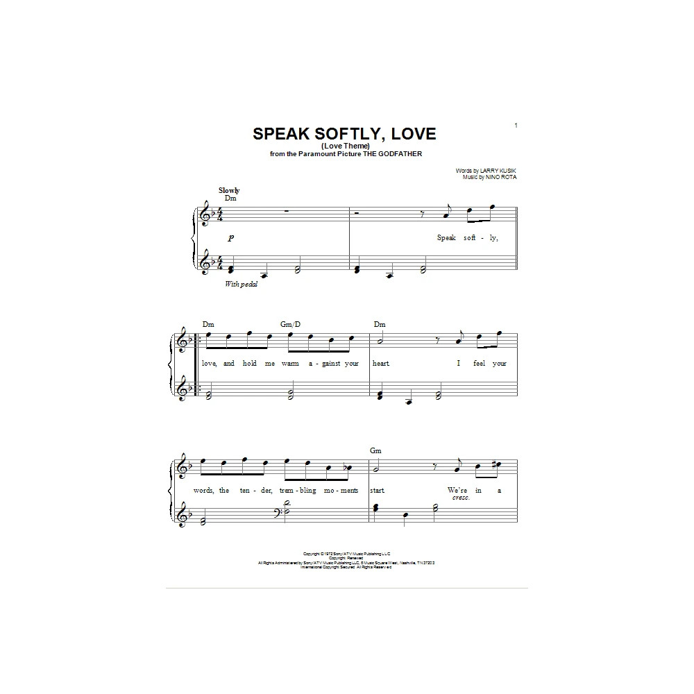 Speak Softly, Love (Love Theme)