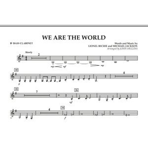 We Are The World - Bb Bassklarinette