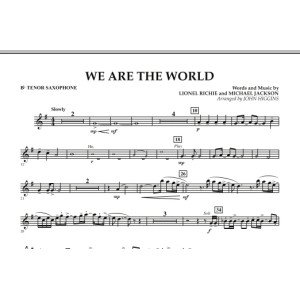 We Are The World - Bb Tenor-Saxophon