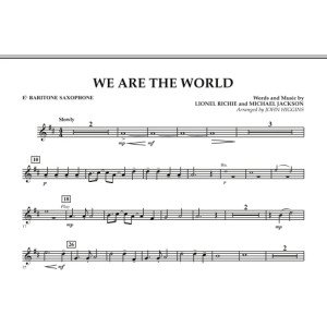 We Are The World - Eb Baritone Saxophone