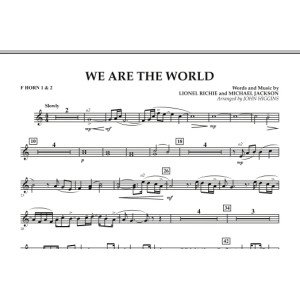 We Are The World - F Horn 1 & 2