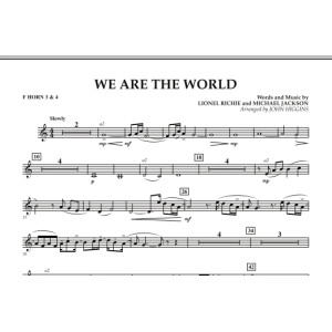 We Are The World - F Horn 3 & 4