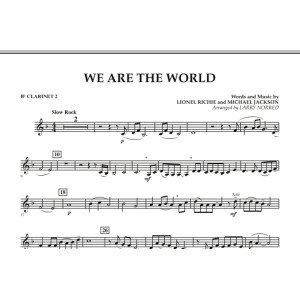We Are The World - Bb Clarinet 2