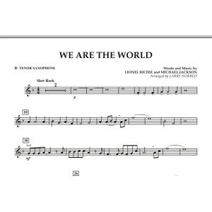 We Are The World - Bb Tenor Saxophone