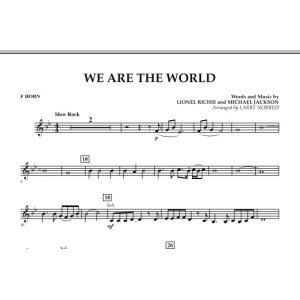 We Are The World - F Horn