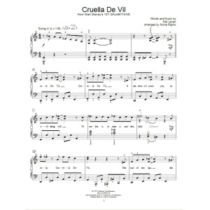 Cruella De Vil (from 101 Dalmations) (arr. Mona Rejino)