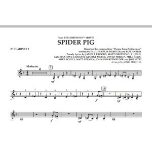 Spider Pig (from The Simpsons Movie) - Bb Clarinet 2