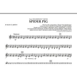 Spider Pig (from The Simpsons Movie) - Bb Bass Clarinet