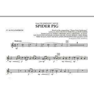 Spider Pig (from The Simpsons Movie) - Eb Alto Saxophone