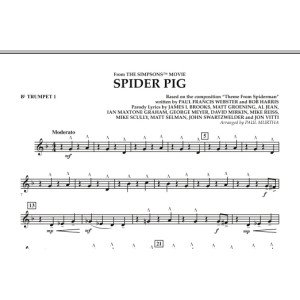 Spider Pig (from The Simpsons Movie) - Bb Trumpet 1