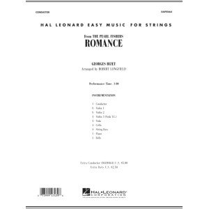 Romance (from The Pearl Fishers) - Conductor Score (Full Score)