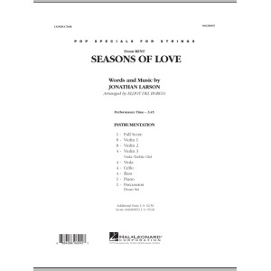 Seasons Of Love - Conductor Score (Full Score)