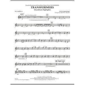 Transformers Soundtrack Highlights - Bb Clarinet 1