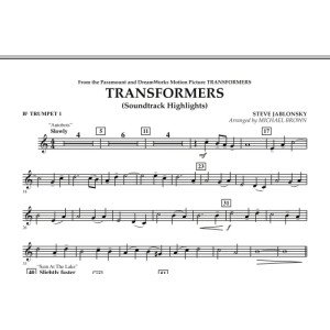 Transformers Soundtrack Highlights - Bb Trumpet 1