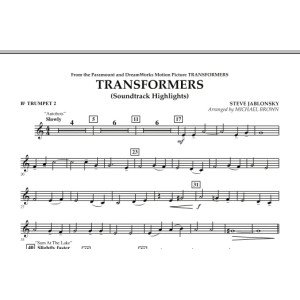 Transformers Soundtrack Highlights - Bb Trumpet 2