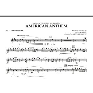 American Anthem (from The War) - Eb Alto Saxophone 1