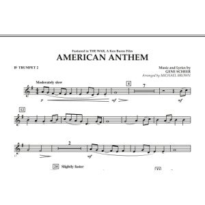 American Anthem (from The War) - Bb Trumpet 2