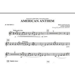 American Anthem (from The War) - Bb Trumpet 3