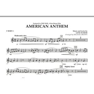 American Anthem (from The War) - F Horn 1