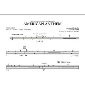 American Anthem (from The War) - Percussion