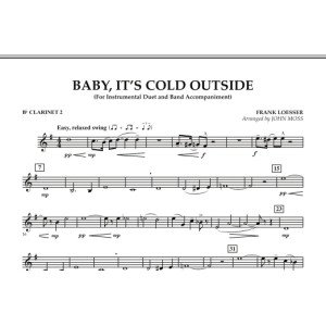 Baby, It's Cold Outside - Bb Clarinet 2