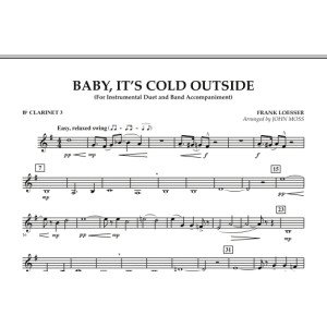 Baby, It's Cold Outside - Bb Clarinet 3