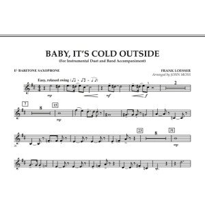 Baby, It's Cold Outside - Eb Baritone Saxophone