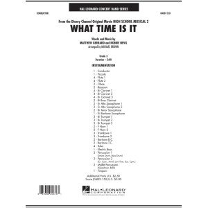 What Time Is It (aus High School Musical 2) - Full Score