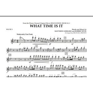 What Time Is It (from High School Musical 2) - Flute 1