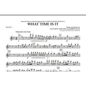 What Time Is It (from High School Musical 2) - Flute 2