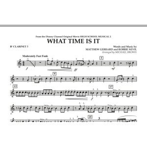 What Time Is It (from High School Musical 2) - Bb Clarinet 3