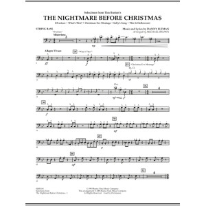 Selections from The Nightmare Before Christmas - Kontrabass