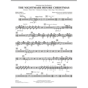 Selections from The Nightmare Before Christmas - Percussion 1