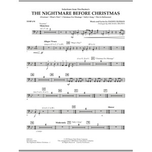 Selections from The Nightmare Before Christmas - Timpani
