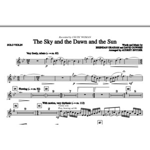 The Sky And The Dawn And The Sun - Solo Violin