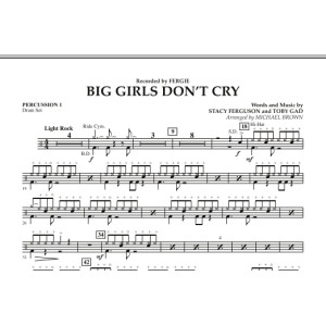 Big Girls Don't Cry - Percussion 1