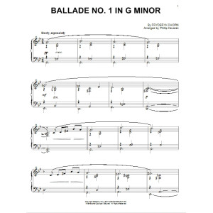 Ballade No. 1 In G Minor [Jazz version] (arr. Phillip Keveren)