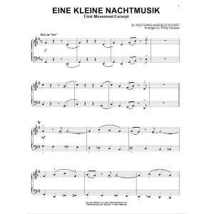 Eine Kleine Nachtmusik [Jazz version] (arr. Phillip Keveren)